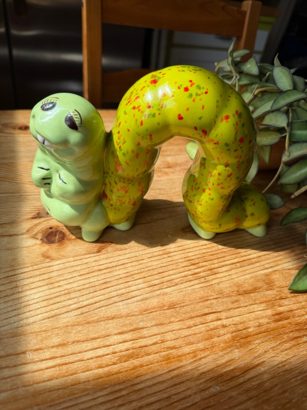 Vintage Ceramic Caterpillar Decor